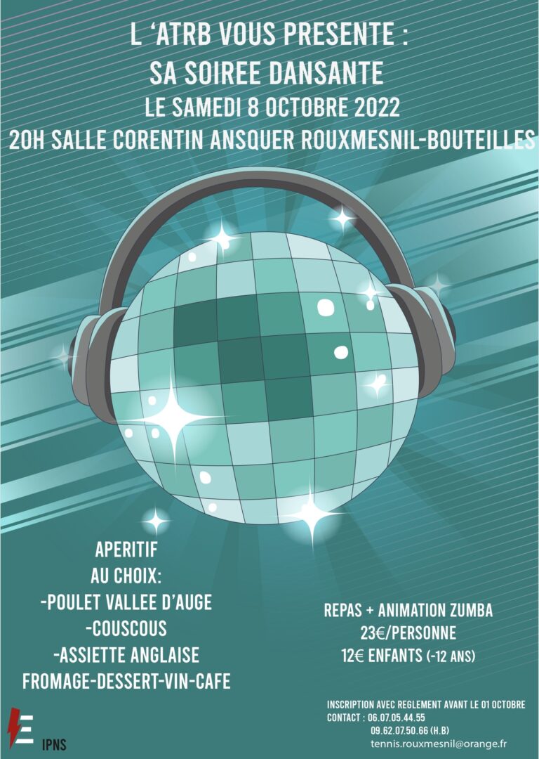 affiche soiree dansante 2022