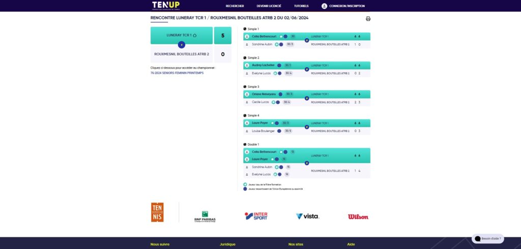 J6 equipe 2 feminines