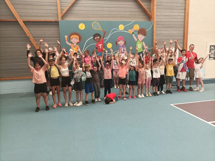 Une trentaine d’enfants testent le tennis lors des « après-midi de juillet »