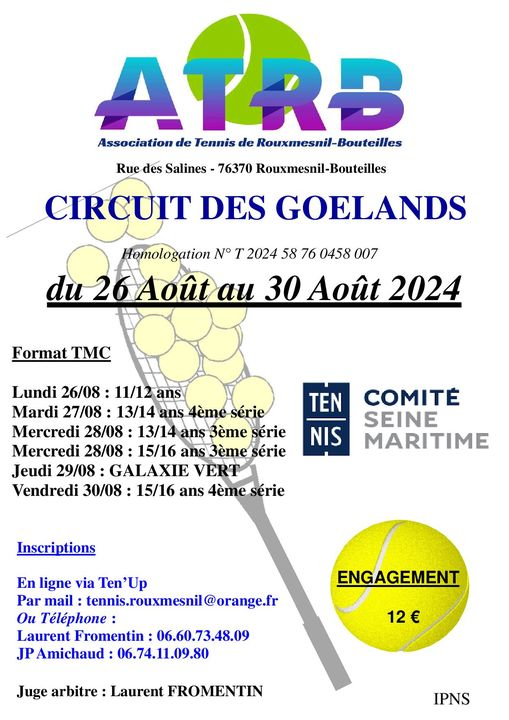 Le Circuit des Goëlands aura lieu du 26 au 30 août à l’ATRB