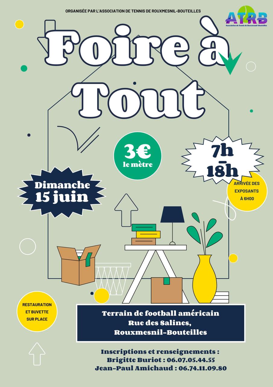 Foire à tout dimanche 15 juin 2025