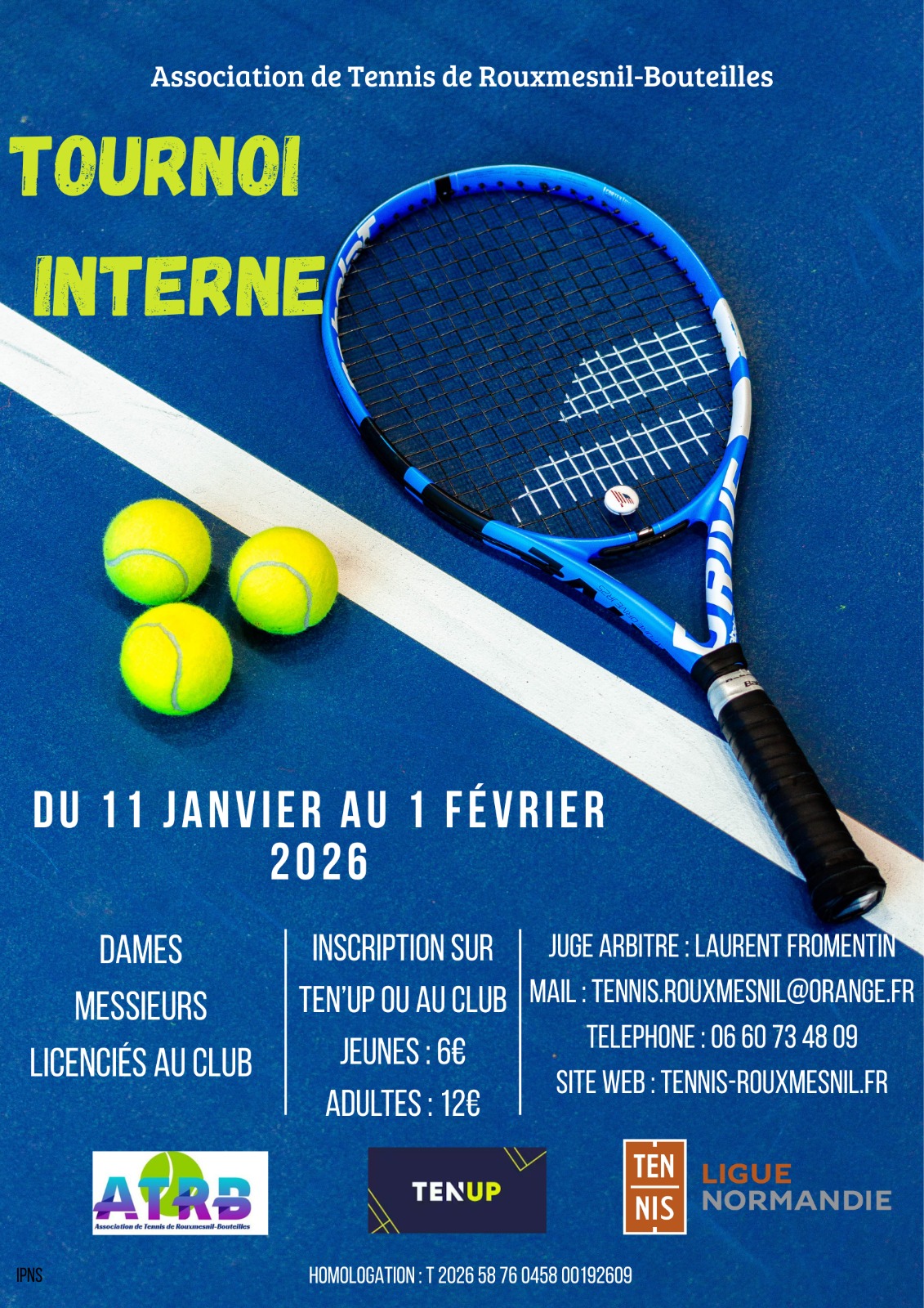 Tournoi interne – 11.01.2026 – 01.02.2026
